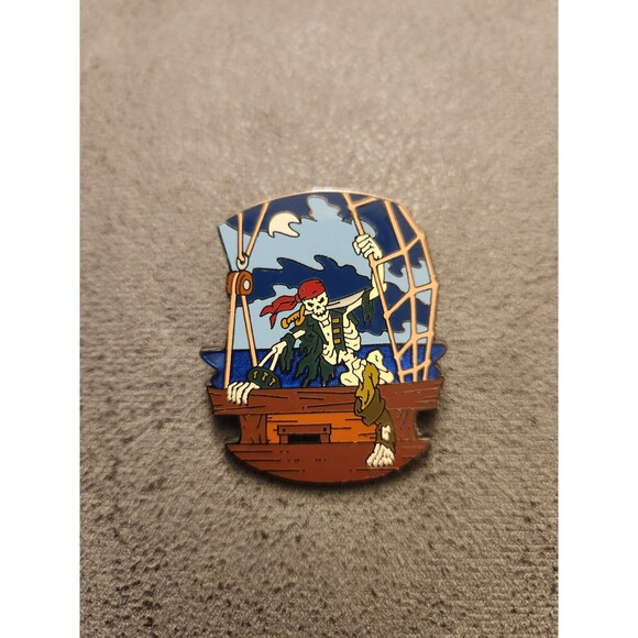 Disney Other - Disney Pirates Of The Caribbean Skeleton Climbing out of Ship Pirate Pin